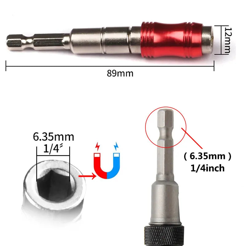 Super Useful Magnetic Ring Screwdriver Dill Bits